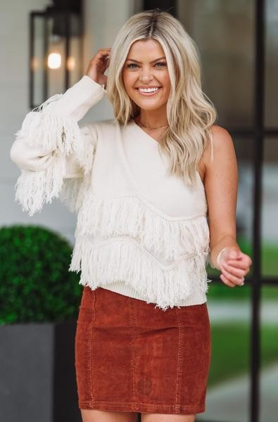 City Girl Sweater - Cream | Hazel and Olive