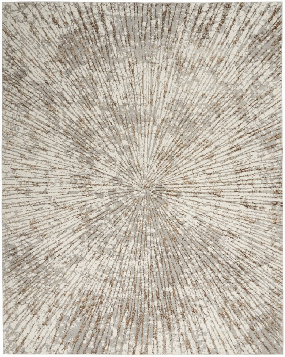 Inspire Me! Home Decor Metallic Mtl01 Grey Mocha Area Rug | RugStudio.com