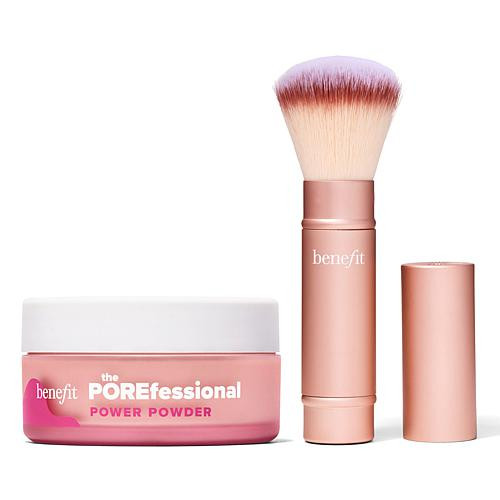 Benefit Cosmetics POREfessional Blurring Powder & Brush Set | HSN