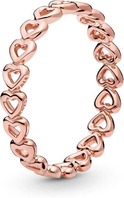 Pandora Jewelry Band of Hearts Pandora Rose Ring | Amazon (US)