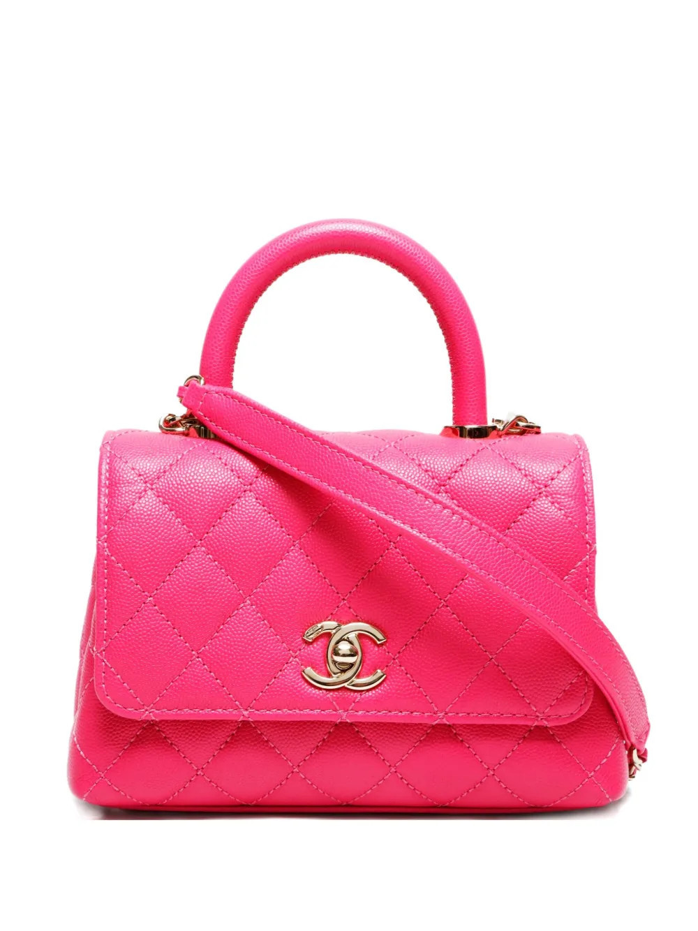 CHANEL Pre-Owned 2021-2025 Coco two-way handbag - Pink | Farfetch Global
