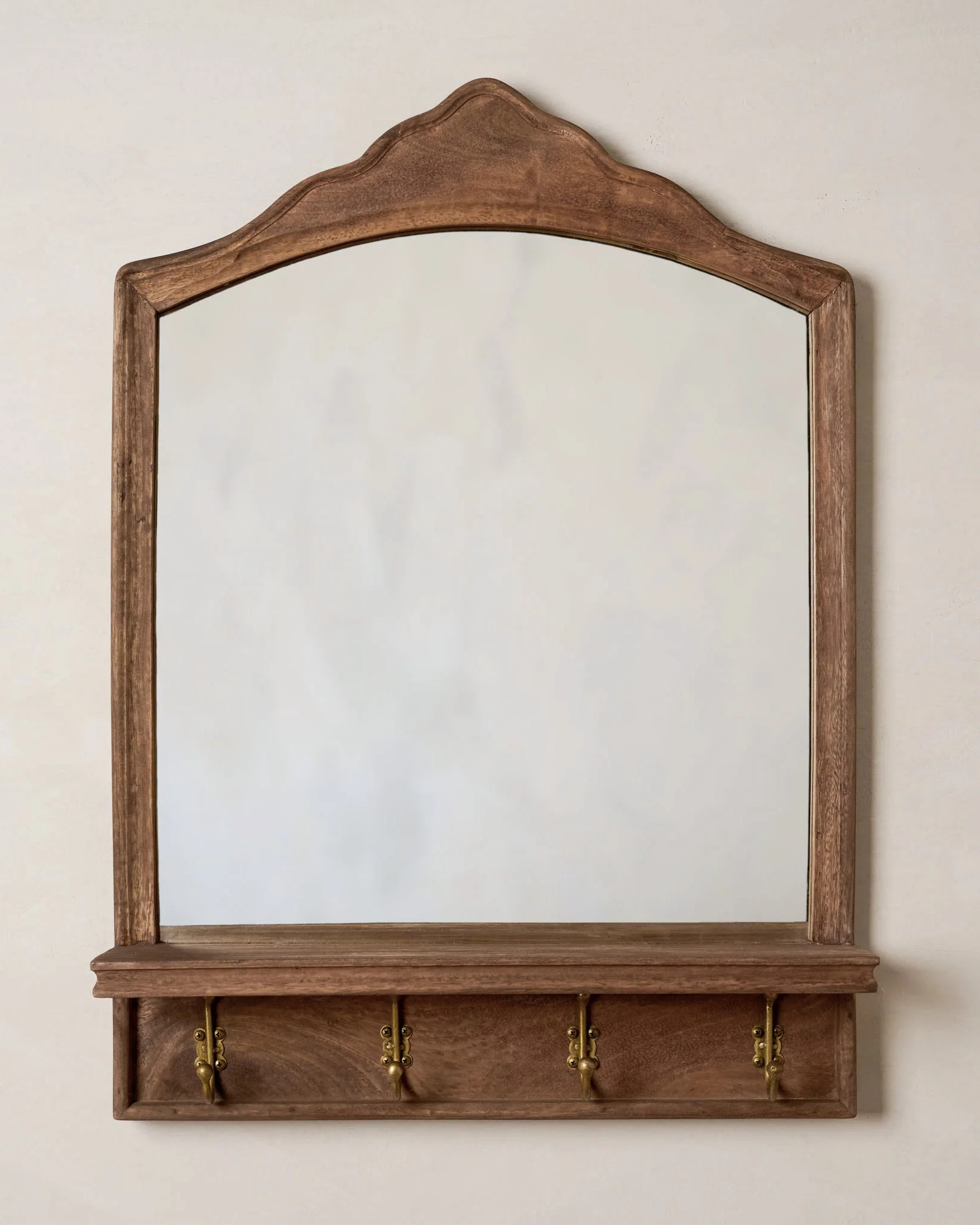 James Mirror with Hooks and Shelf | Magnolia
