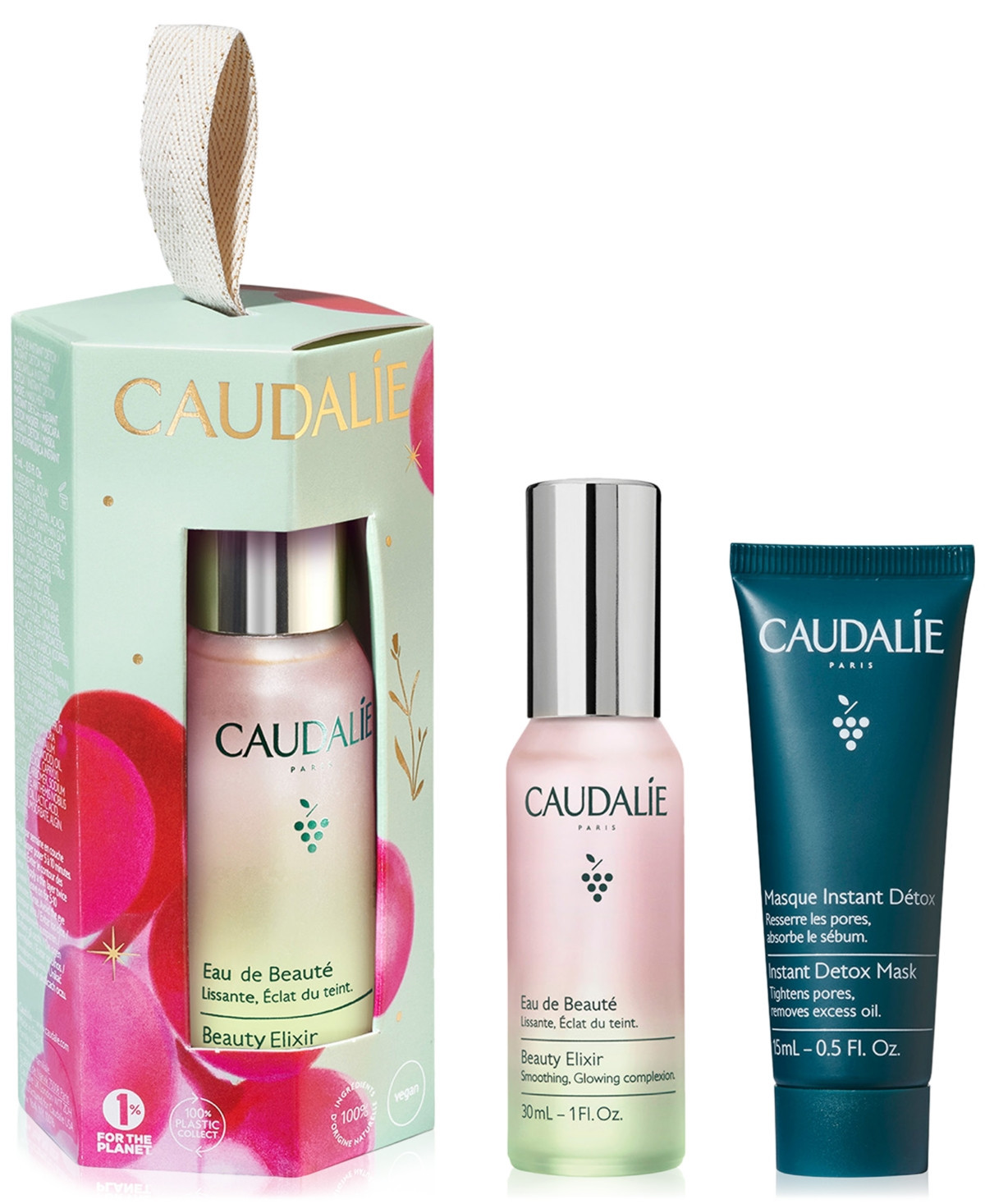 Caudalie 2-Pc. Beauty Elixir & Detox Mask Duo Holiday Gift Set | Macy's