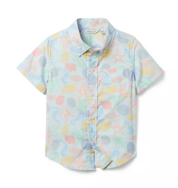 Sea Life Poplin Shirt | Janie and Jack