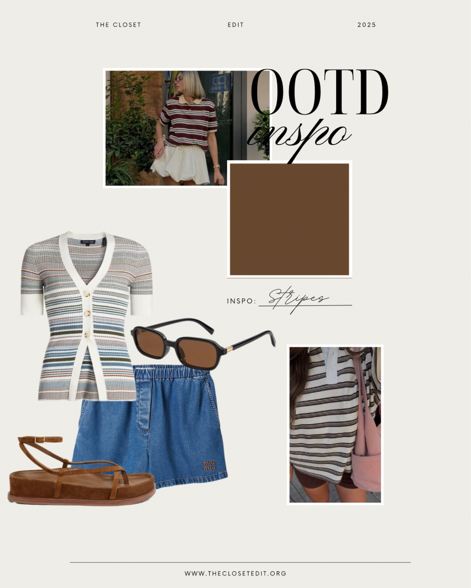 I have been loving the polo trend! 🤎🐻 #ootd #polostripes #outfitboard #style #prefall #inspo #chic 

#LTKstyletip #LTKeurope