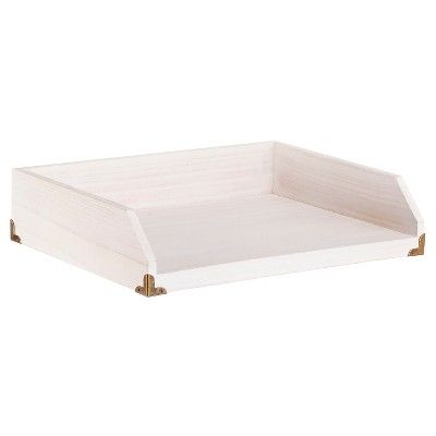 Paper Tray, White Wood - Threshold™ | Target