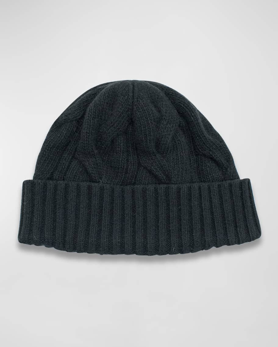 Portolano Giant Cable Knit Cashmere Beanie | Neiman Marcus