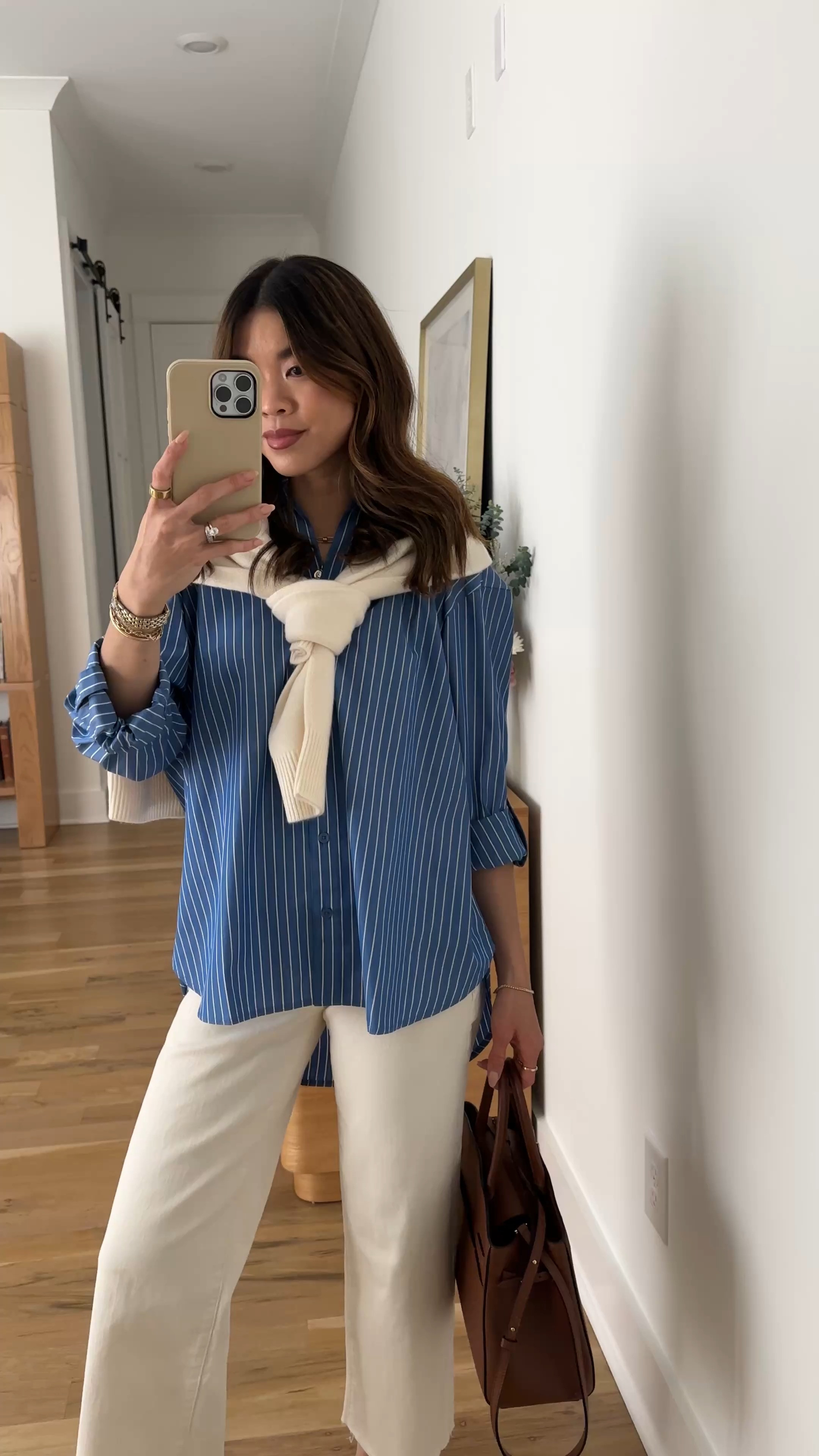 Sizing info:
• jeans size 24 petite 
• button up size XS
• sweater size smalll

petite fashion, get dressed with me, outfit inspiration, ootd, nashville outfit, Nashville influencer, petite style, vacation style, casual outfits, mom style, petite pants, spring outfits, spring outfit info, spring pants, spring outfit idea, spring top, spring bag, spring sweater, spring shoes, jeans, white jeans, white denim, everyday jeans, button down shirt, east coast spring, preppy outfit 

#LTKWorkwear #LTKTravel #LTKPetite