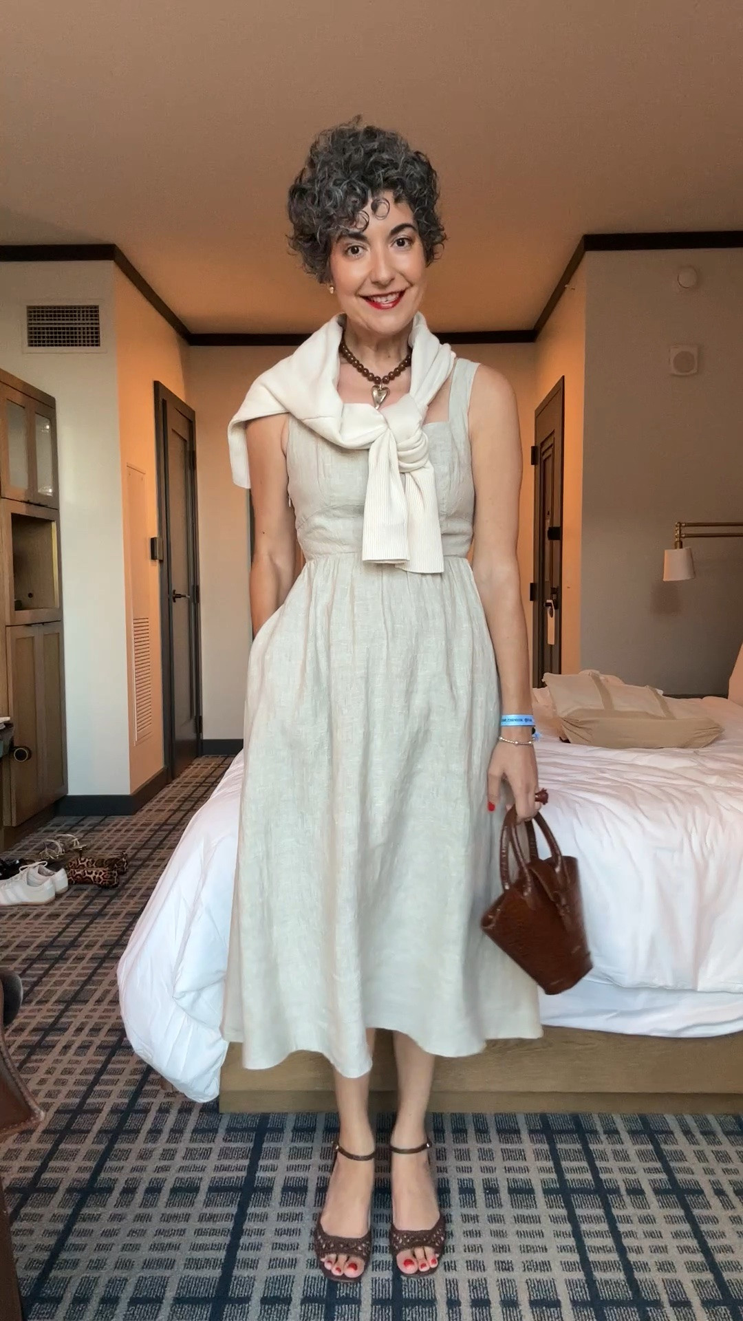 LTK Con Quince Party OOTD 
.
Wearing a small in dress, 9 in heels (I sized down half) Necklace is H&M but I bought in store.

#LTKootd #LTKCon