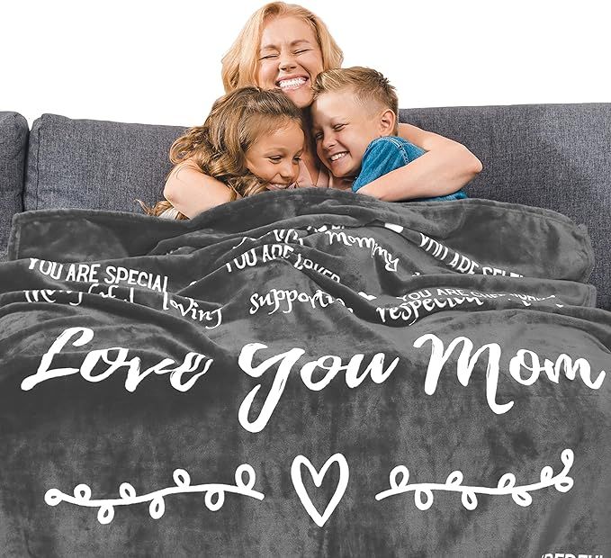 Mom Blanket, Mom Birthday Gifts, Mothers Day Gifts from Daughter or Son, Snuggly Soft Cozy Throw ... | Amazon (US)