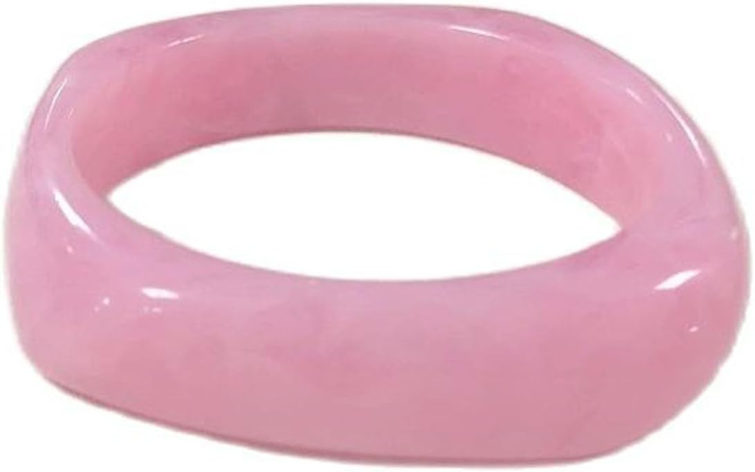 Natural Colorful Wooden Acrylic Large Round Bangles Wide Irregular Ethnic Wood Chunky Minimalist ... | Amazon (US)