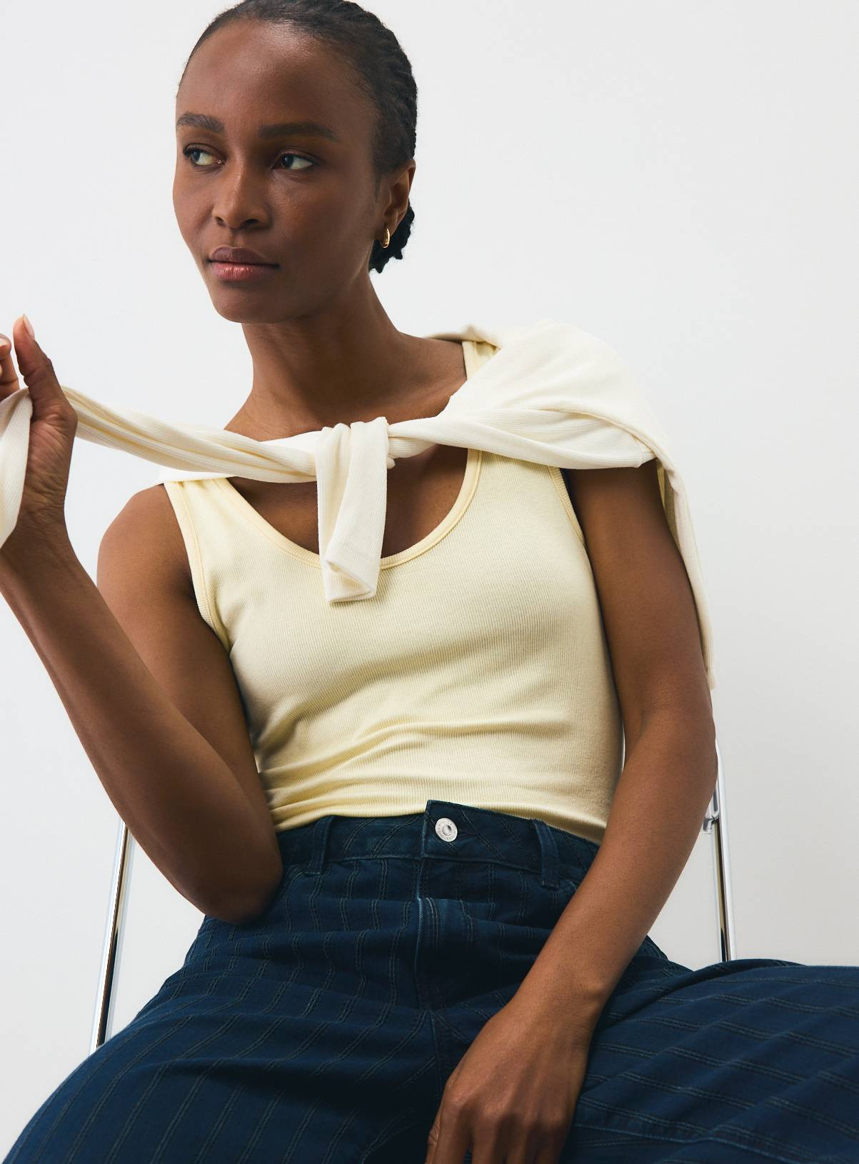 Buy Blue 2 in 1 Long Sleeve Top 6 | Camisoles and vests | Tu | Tu Clothing