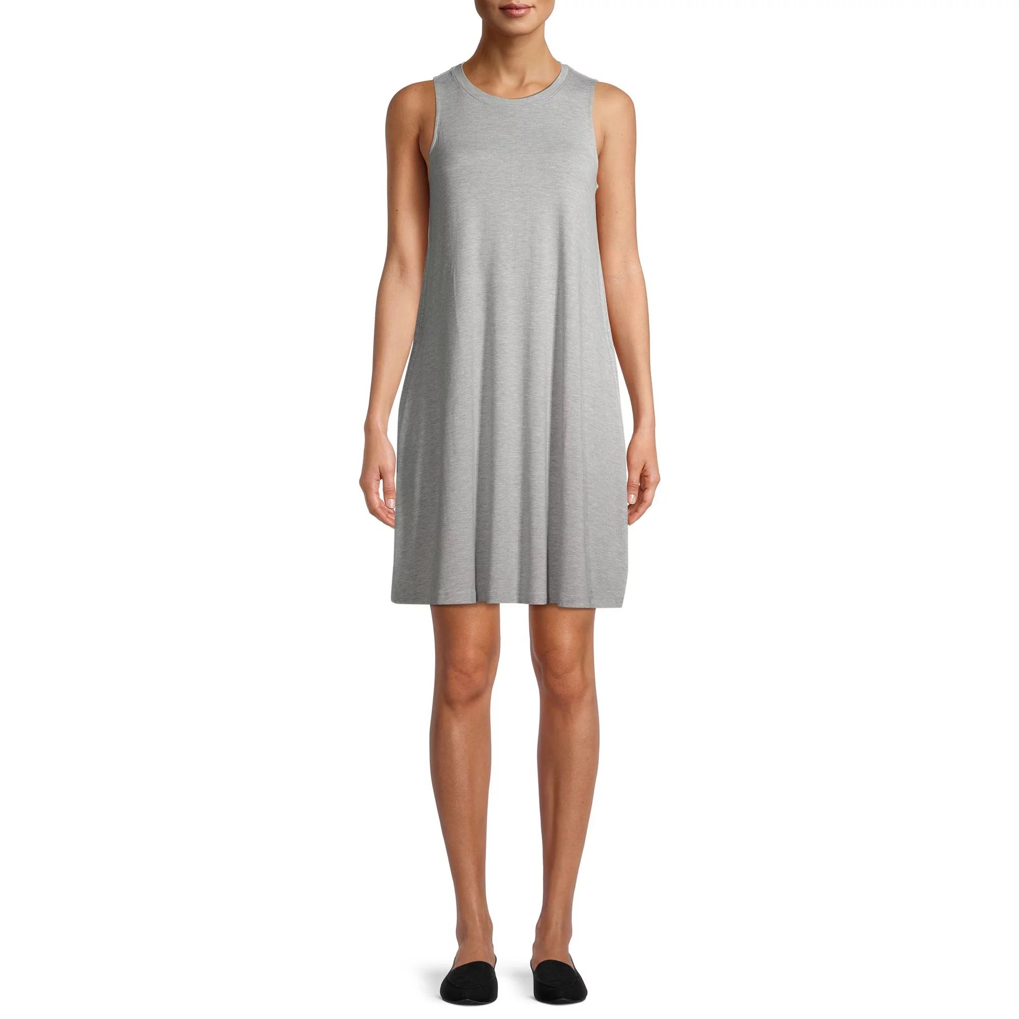 Time and Tru Women's Sleeveless Knit Dress | Walmart (US)