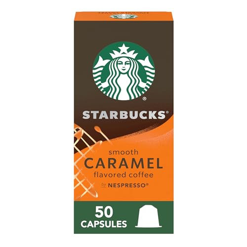 Starbucks by Nespresso Original Line Caramel Flavored Coffee, 50-count Espresso Pods | Amazon (US)