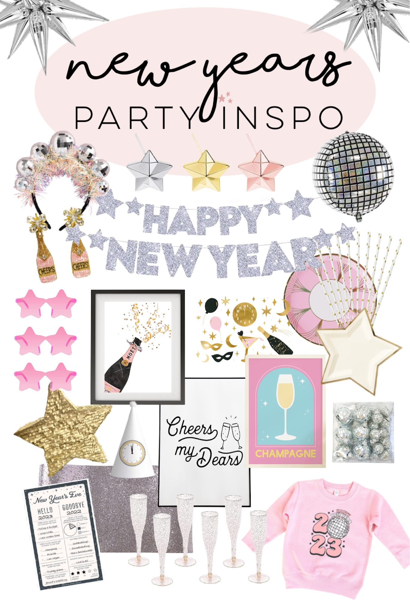Girly NYE party inspiration #nye #newyearseve #2023 

#LTKHoliday #LTKSeasonal #LTKhome
