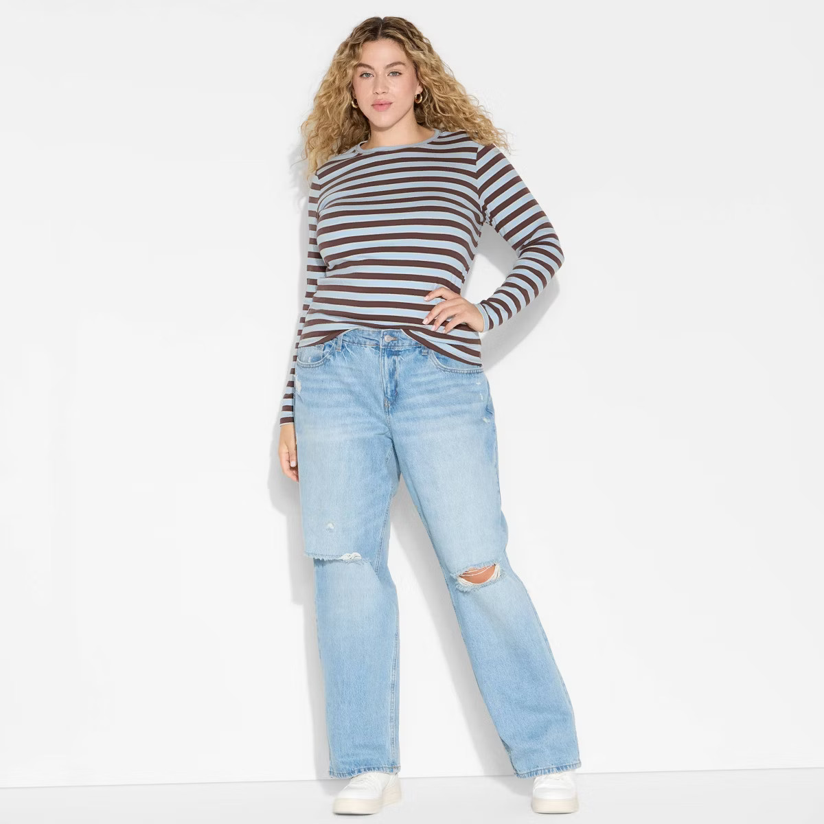 Women's Long Sleeve Printed Crewneck T-Shirt - Wild Fable™ | Target