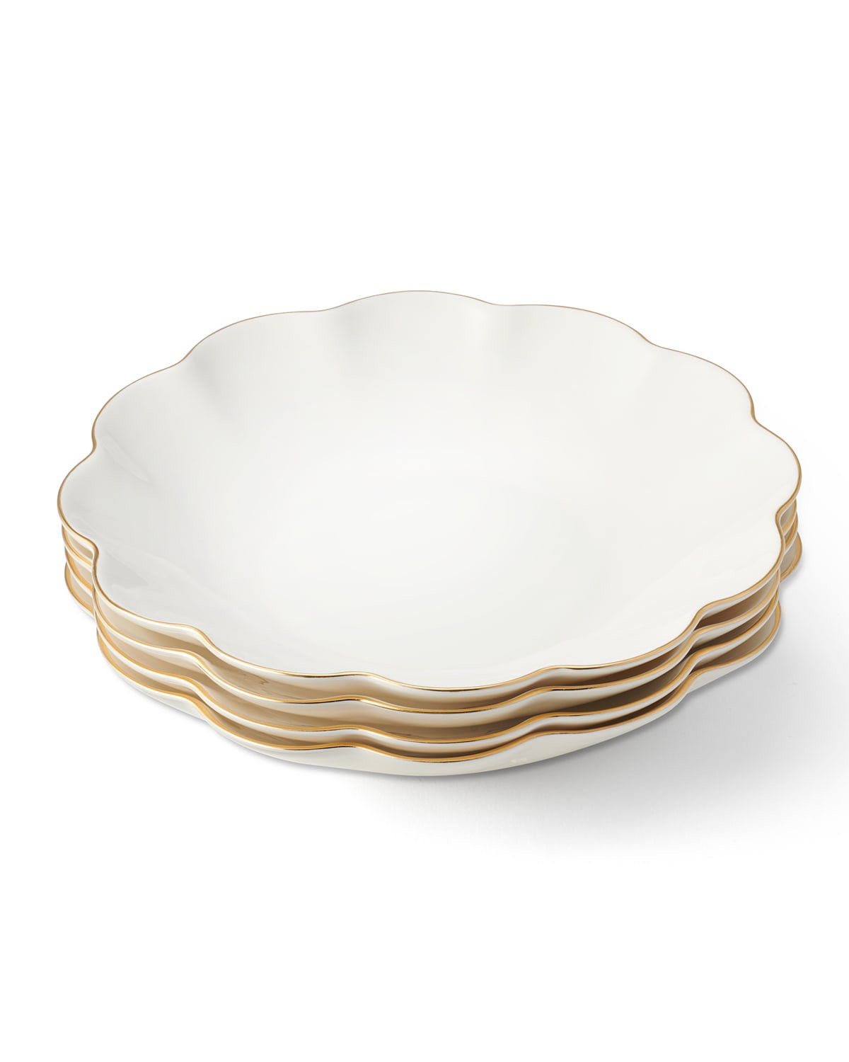 Scalloped Appetizer Plates, Set of 4 | Horchow