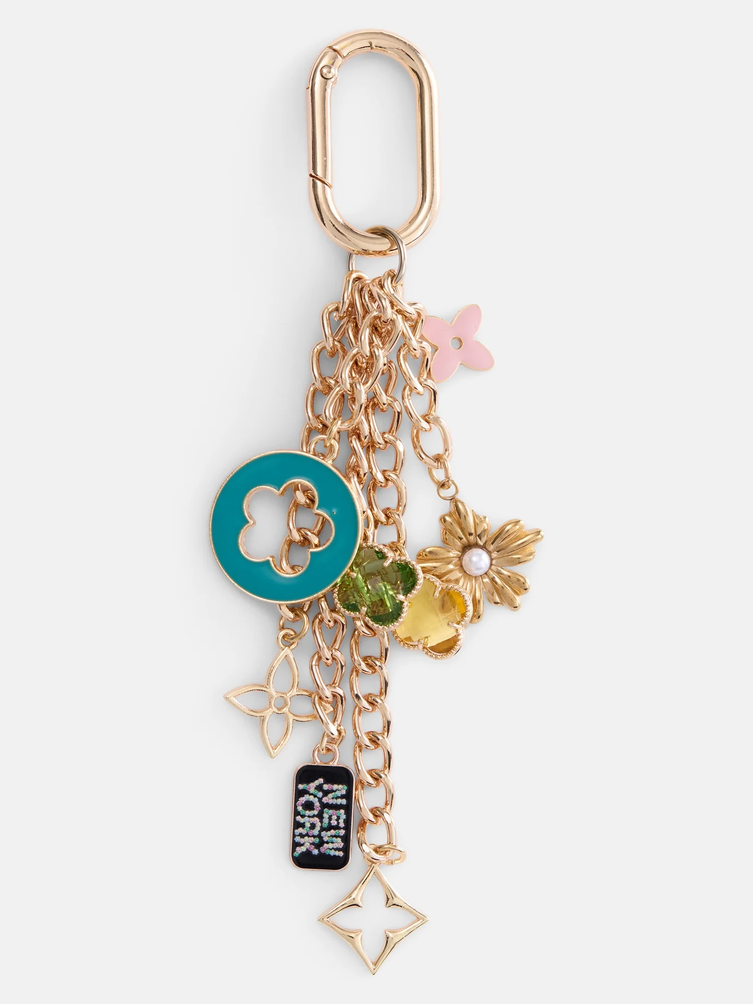 Free Assembly Women's Dangling Chains Handbag Charm, Multi | Walmart (US)