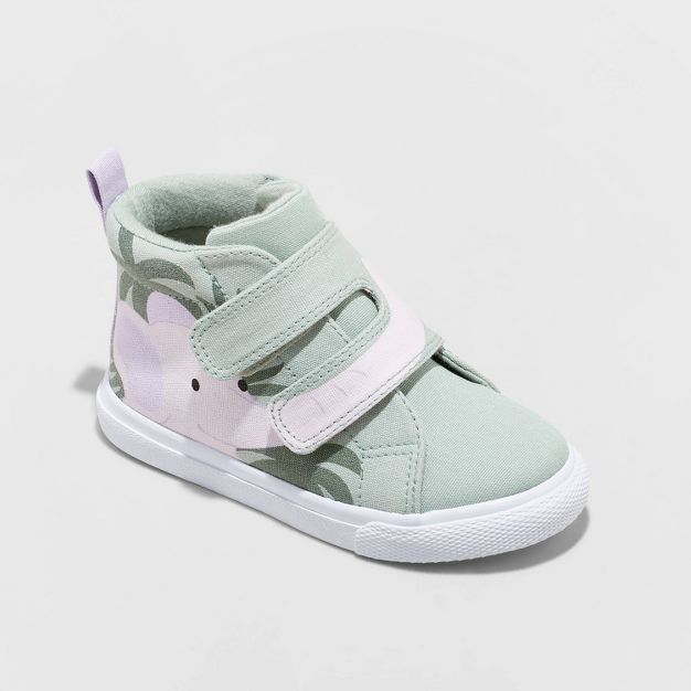 Toddler Girls' Umber Elephant Print Sneakers - Cat & Jack™ Green | Target