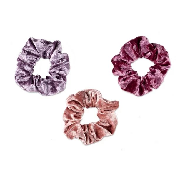 Scunci Original Scrunchies in Velvet Texture in Warm Winter Color Fashion Palette, 3ct - Walmart.... | Walmart (US)