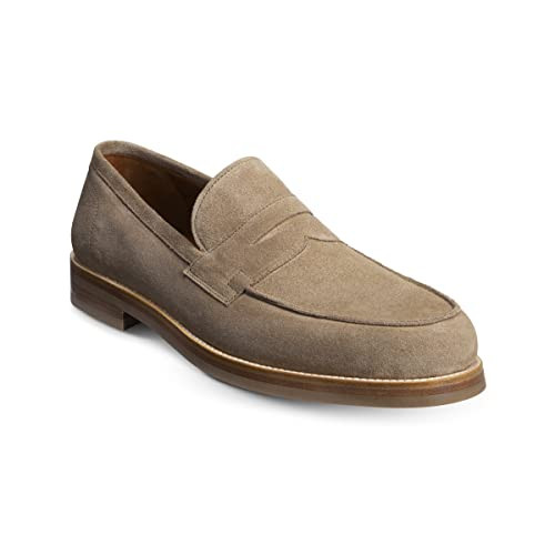 Allen Edmonds Men's Newton Leather Comfort Slip-On Penny Loafer Taupe 9.5 D | Amazon (US)