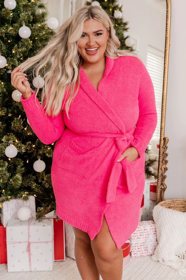 Making Snow Angels Hot Pink Robe DOORBUSTER | Pink Lily