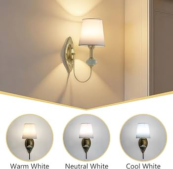 Vintage Battery Operated Wall Sconces Set of 2, Rechargeable Gold Cordless Wall Lights with Remot... | Amazon (US)