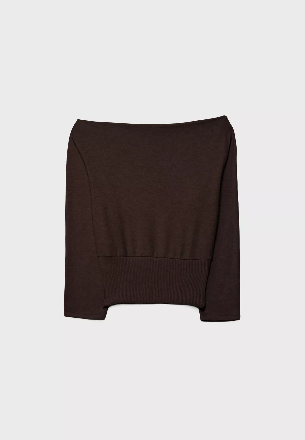Boat neck knit T-shirt with sash belt - Women's fashion | Stradivarius United Kingdom | Stradivarius (UK)