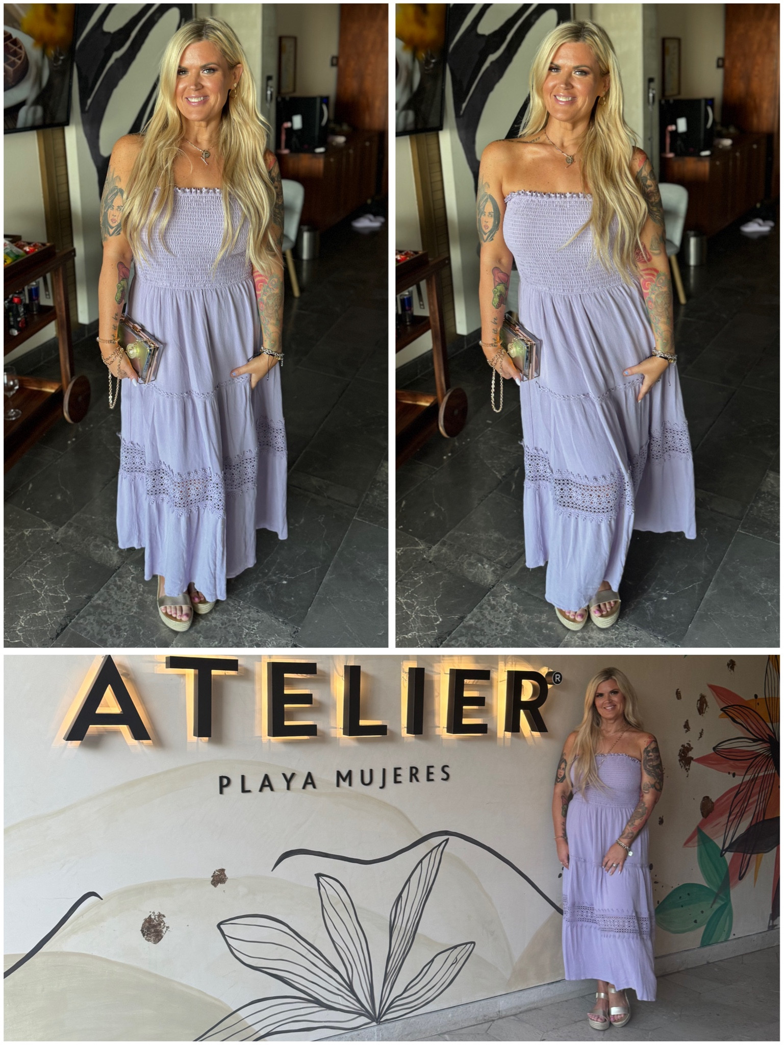 Lavender and gold 

#LTKover40 #LTKstyletip #LTKmidsize