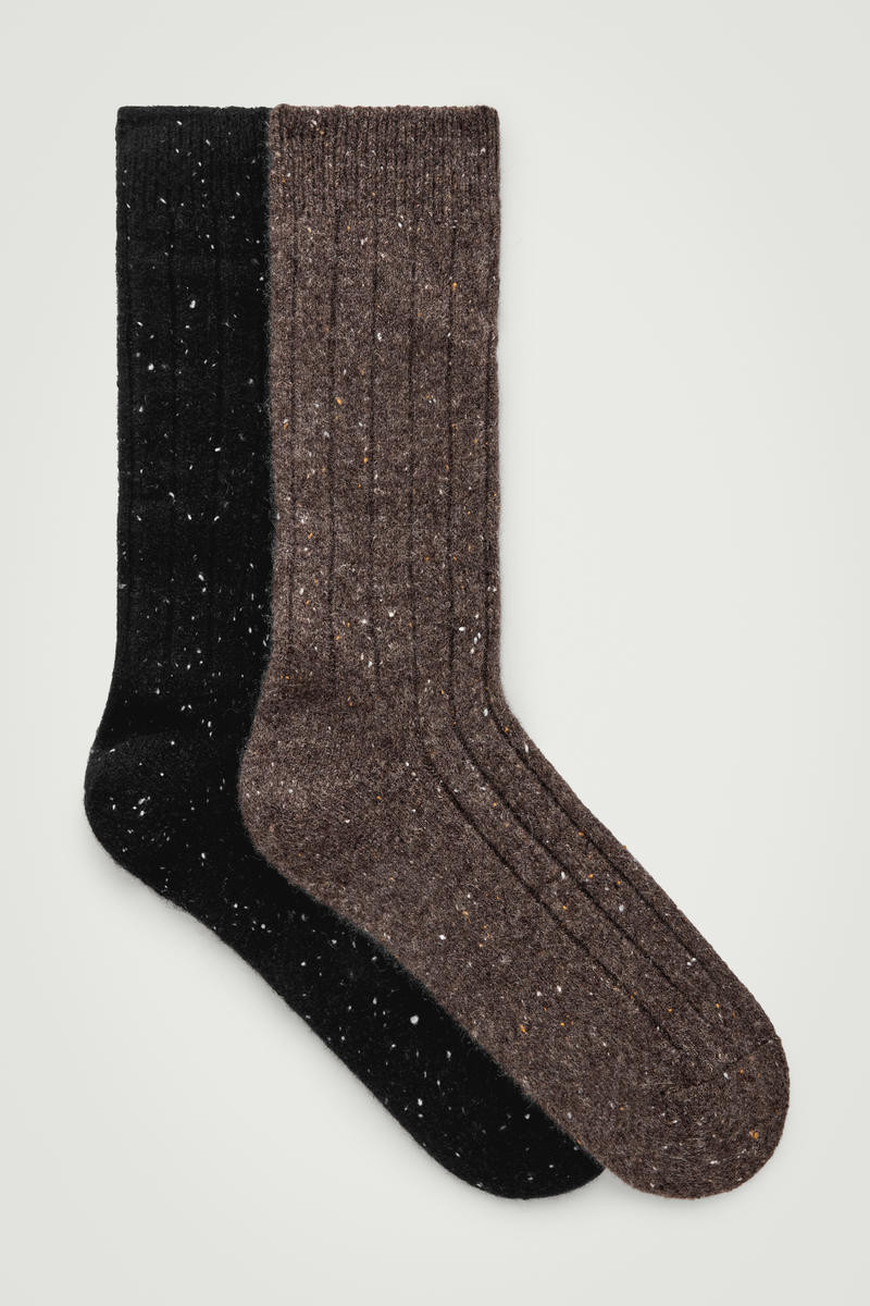 2-Pack Chunky Cashmere Socks | COS UK