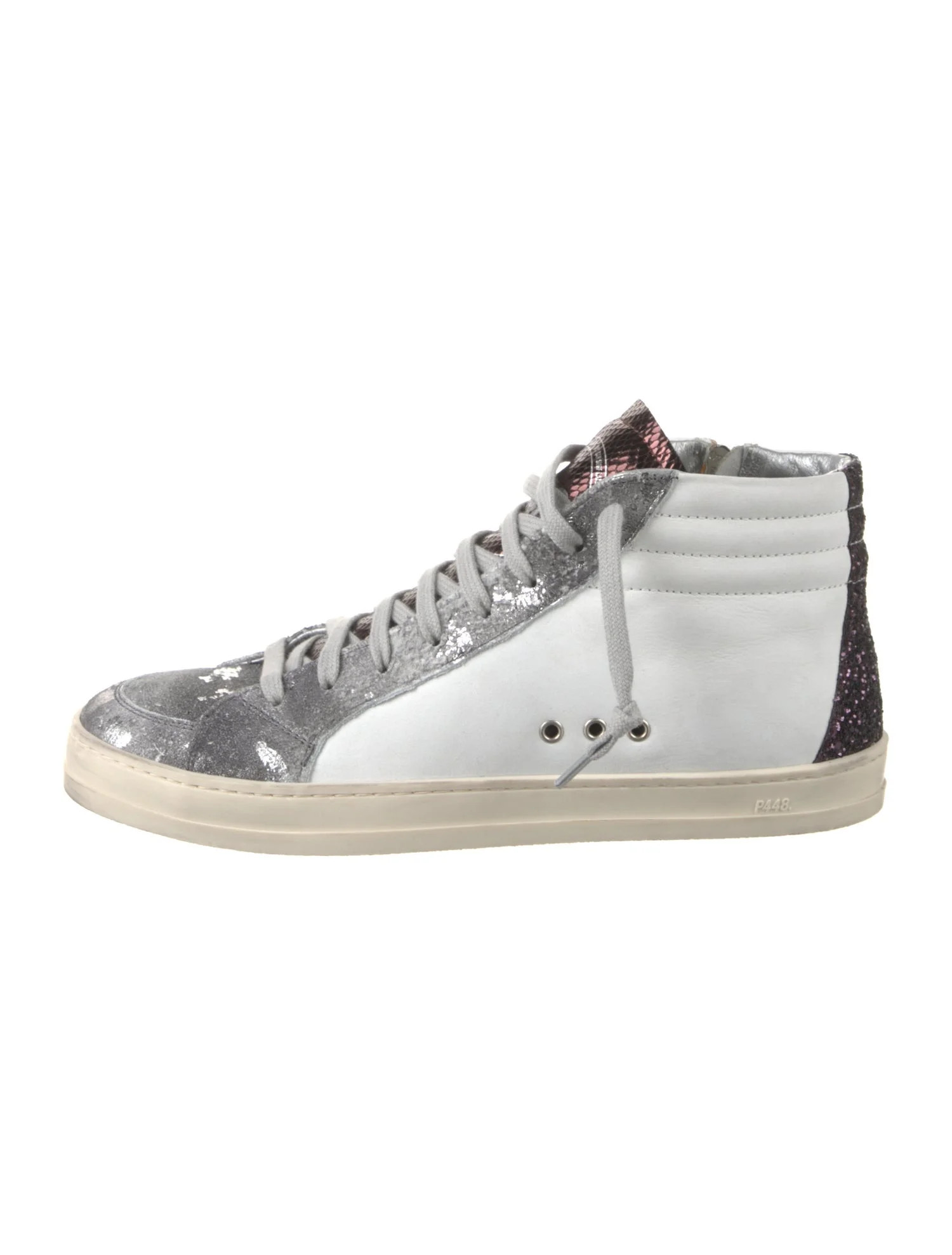 Leather Colorblock Pattern Sneakers | The RealReal