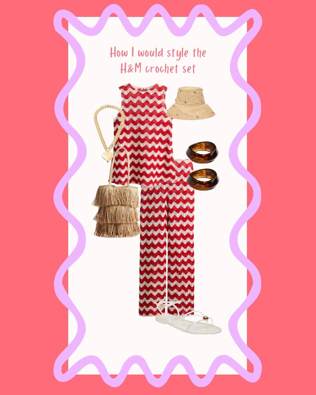 H&M crochet sets this season are too good! Here’s how I would style this new one ☀️