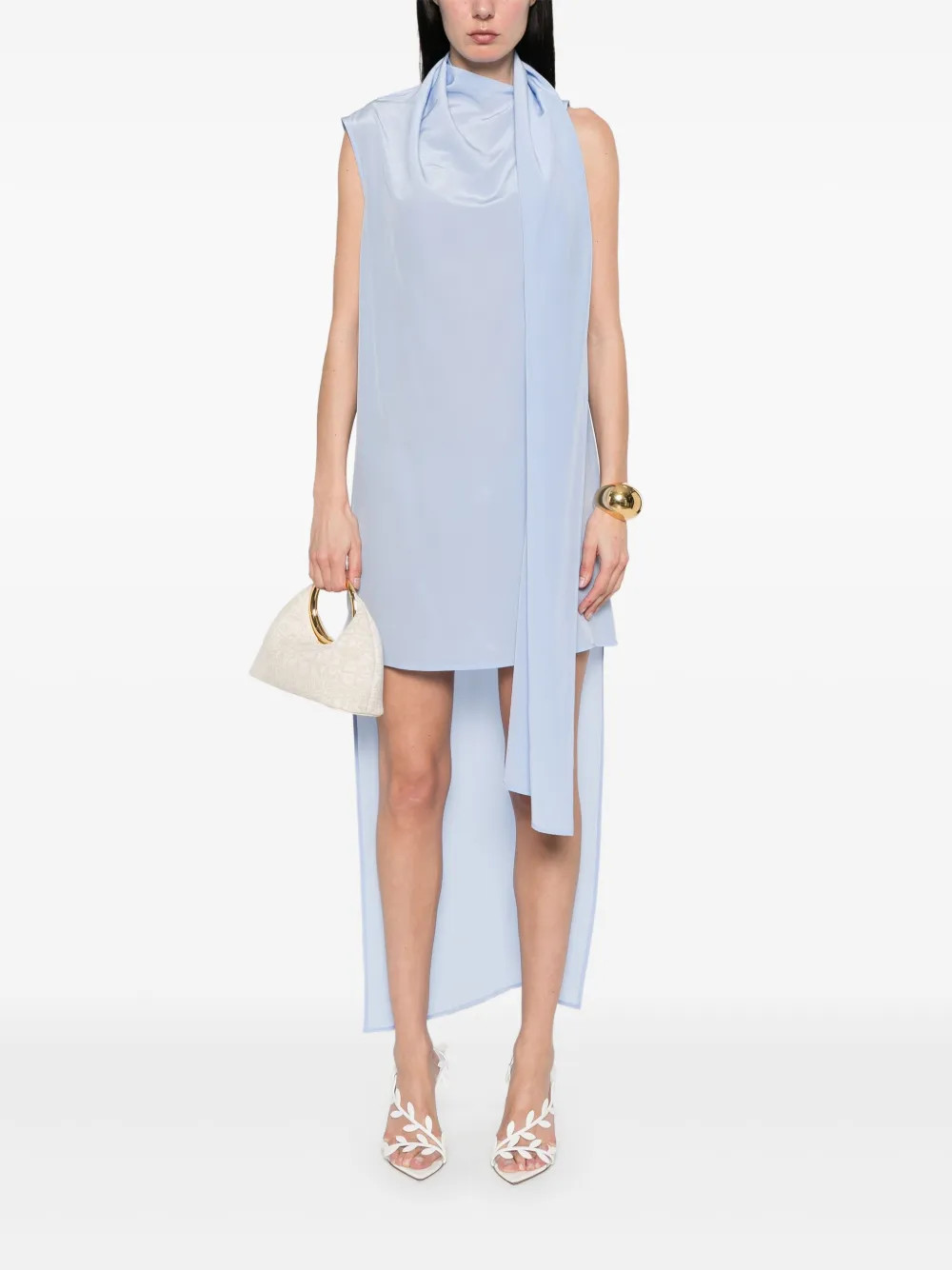 P.A.R.O.S.H. Silk Midi Dress | Blue | FARFETCH | Farfetch Global