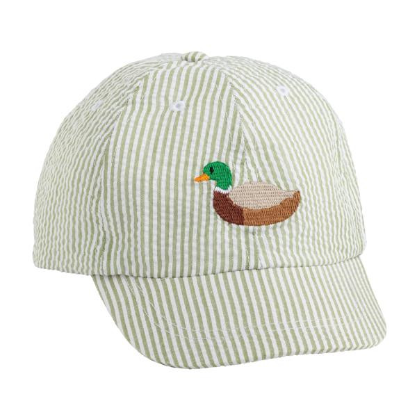 Mud Pie Toddler Boy's Duck Hat in Dark Green | 100% Cotton | Mud Pie