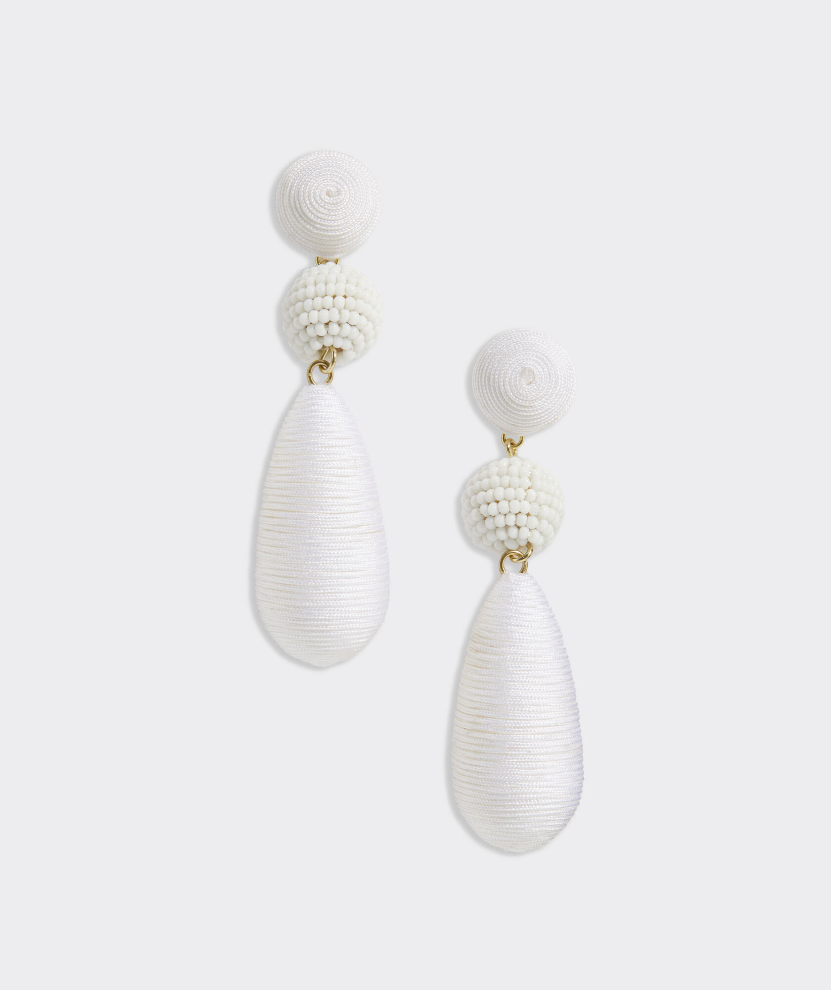 Thread and Bead Drop Earrings | vineyard vines