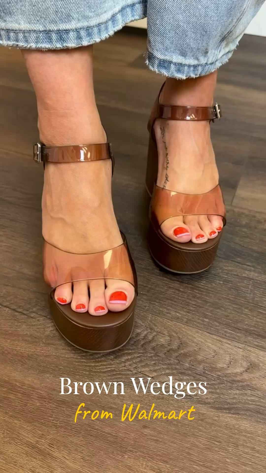These brown wedges from Walmart are selling out fast!! So cute and run TTS. 

#LTKootd #LTKWorkwear #LTKFestival