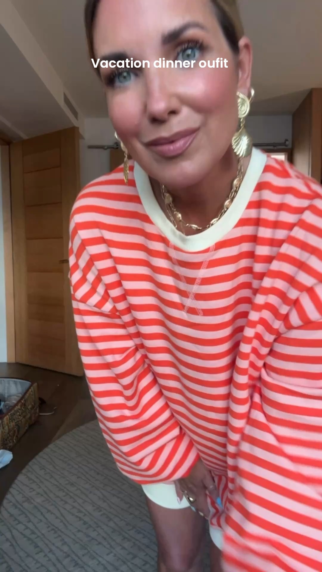 Dinner outfit for vacation ~ loving this linen dress from Old Navy!! 
It’s on major sale. Wearing size small.  

#LTKOver40 #LTKTravel #LTKFindsUnder50