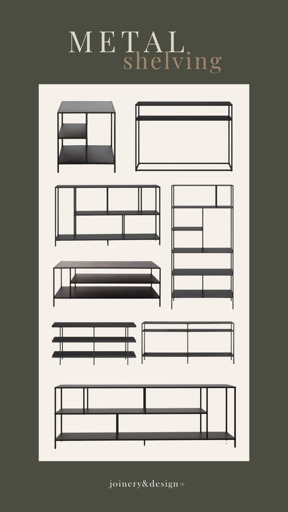 A couple of years ago we repurposed a black metal sofa table we snagged from an outlet into kitchen shelving! We still love how it turned out, and how affordable it was. Custom metal shelving can easily cost over a thousand dollars, but out out-of-the-box thinking and a bit of DIY magic bring our $200 find into a high-end solution for our space! I curated some black metal shelving inspirations that might spark your own DIY project!!✨

#LTKsalealert #LTKstyletip #LTKhome