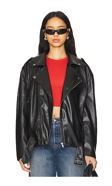 AFRM Blaise Jacket in Noir from Revolve.com | Revolve Clothing (Global)