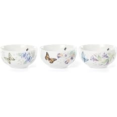 Lenox 890449 Butterfly Meadow Kitchen 3-Piece Mini Bowl Set | Amazon (US)