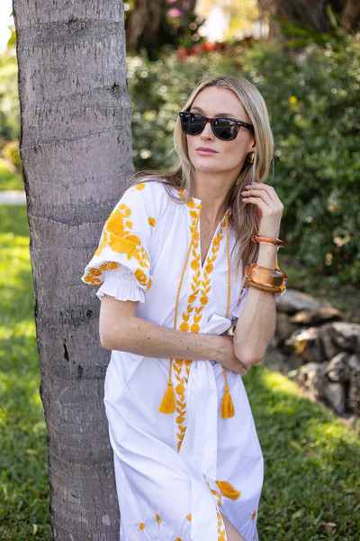 Short Sleeve Coatue - Saffron Petal | Julia Amory