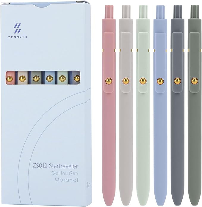 Ddaowanx Gel Pens, 0.5mm Fine Point Quick Dry Blue Ink Pens Retractable, Cute Colorful Barrel Smo... | Amazon (US)