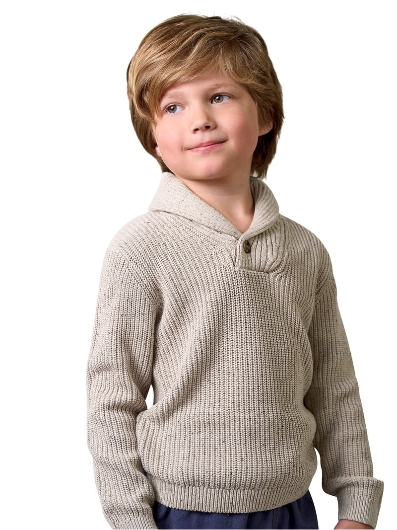 Modern Moments by Gerber Toddler Boy Shawl Collar Sweater, 12 Months - 5T | Walmart (US)