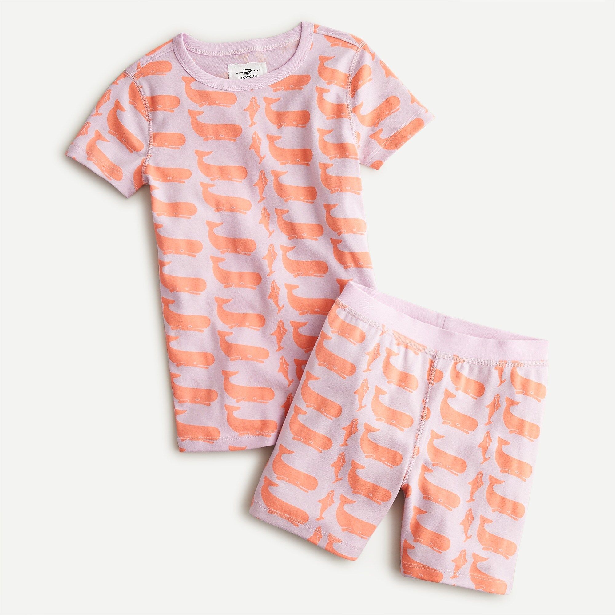 Girls' printed short-sleeve pajama set | J.Crew US
