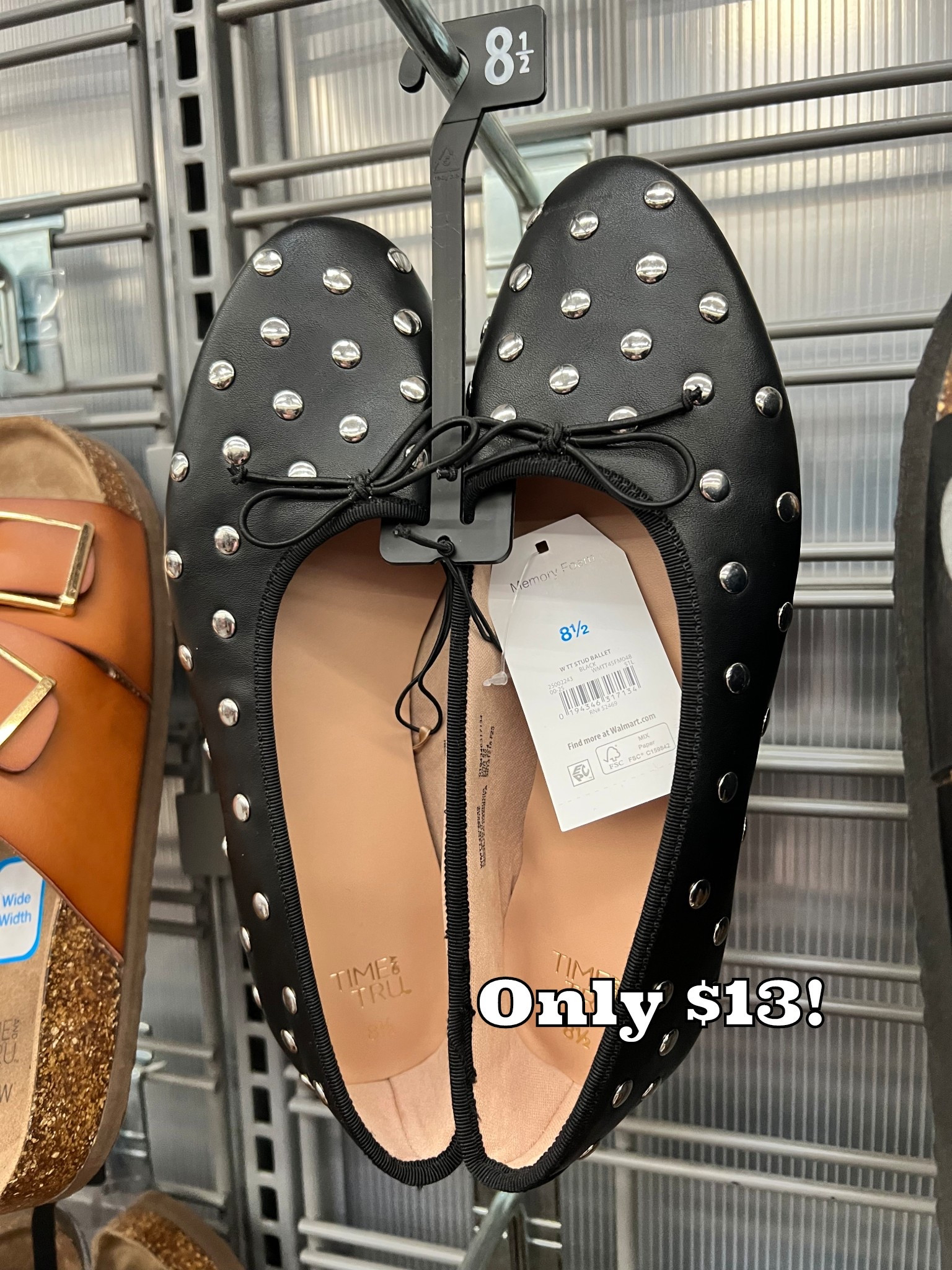 Time & True Walmart Studded Black Leather Flats #walmart #walmartdeals #blackflats

#LTKFindsUnder50 #LTKTravel
