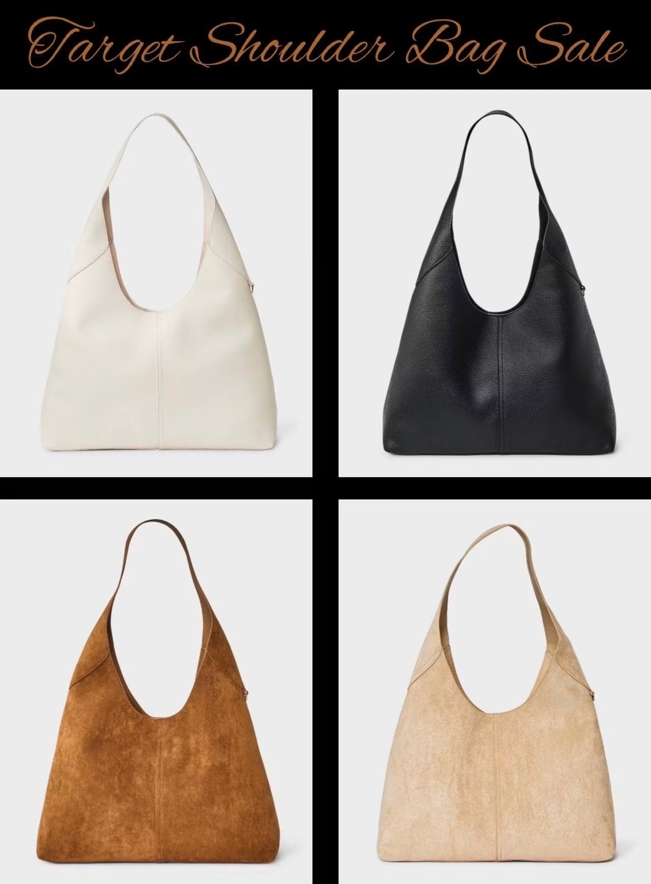 🎯 Target’s #1 selling bag is marked down to only $21 today - the lowest it’s ever been!! This is such such a rare sale for their top selling accessory over the past year! The popular Universal Thread Oversized Slouchy Shoulder Bag is available in four lovely neutrals that will go with anything. 🤎🖤 Perfect everyday bag, work bag, catch all bag since it has so much space!

#LTKootd #LTKSaleAlert #LTKdayinmylife