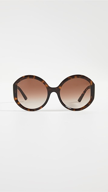 Monochrome Logo Round Sunglasses | Shopbop