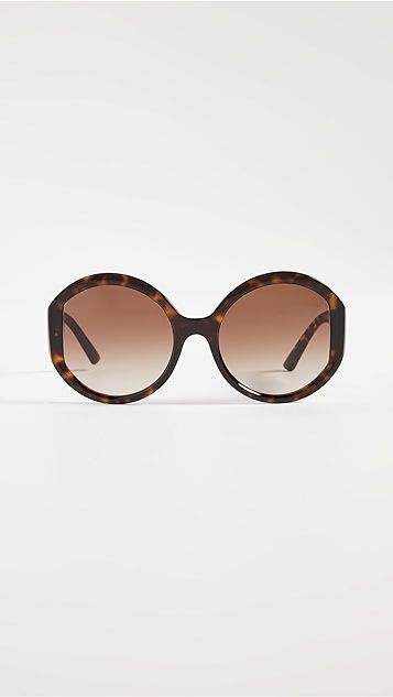 Monochrome Logo Round Sunglasses | Shopbop