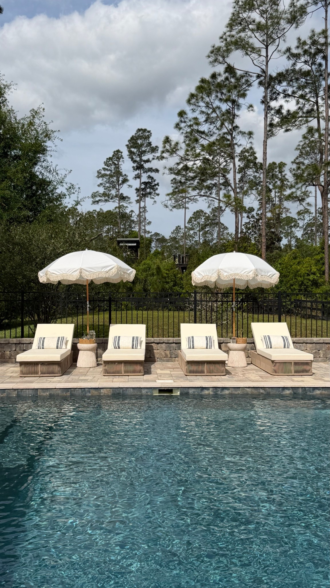 Opening the pool for the season and giving this whole space the reset it desperately needed  with amazing seating from @Wayfair 🤍

#ad #Wayfair #WayfairPartner #wishyouwerehere #outdoor