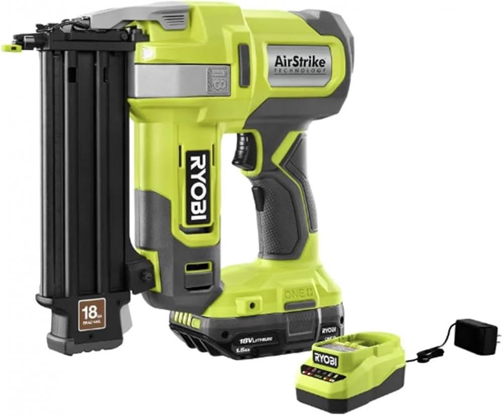 RYOBI 18V ONE+ AirStrike 18GA Brad Nailer Kit (Bulk Packaged) P321K | Amazon (US)